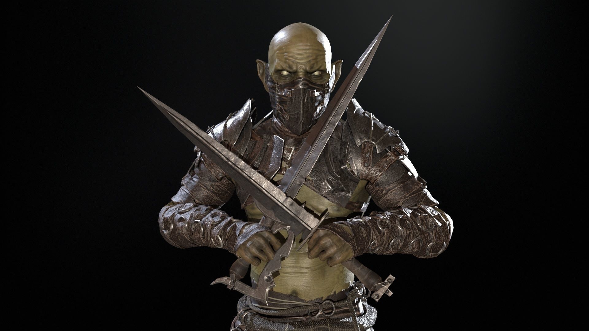  SkinnyOrc 12 Low-poly 3D model_24