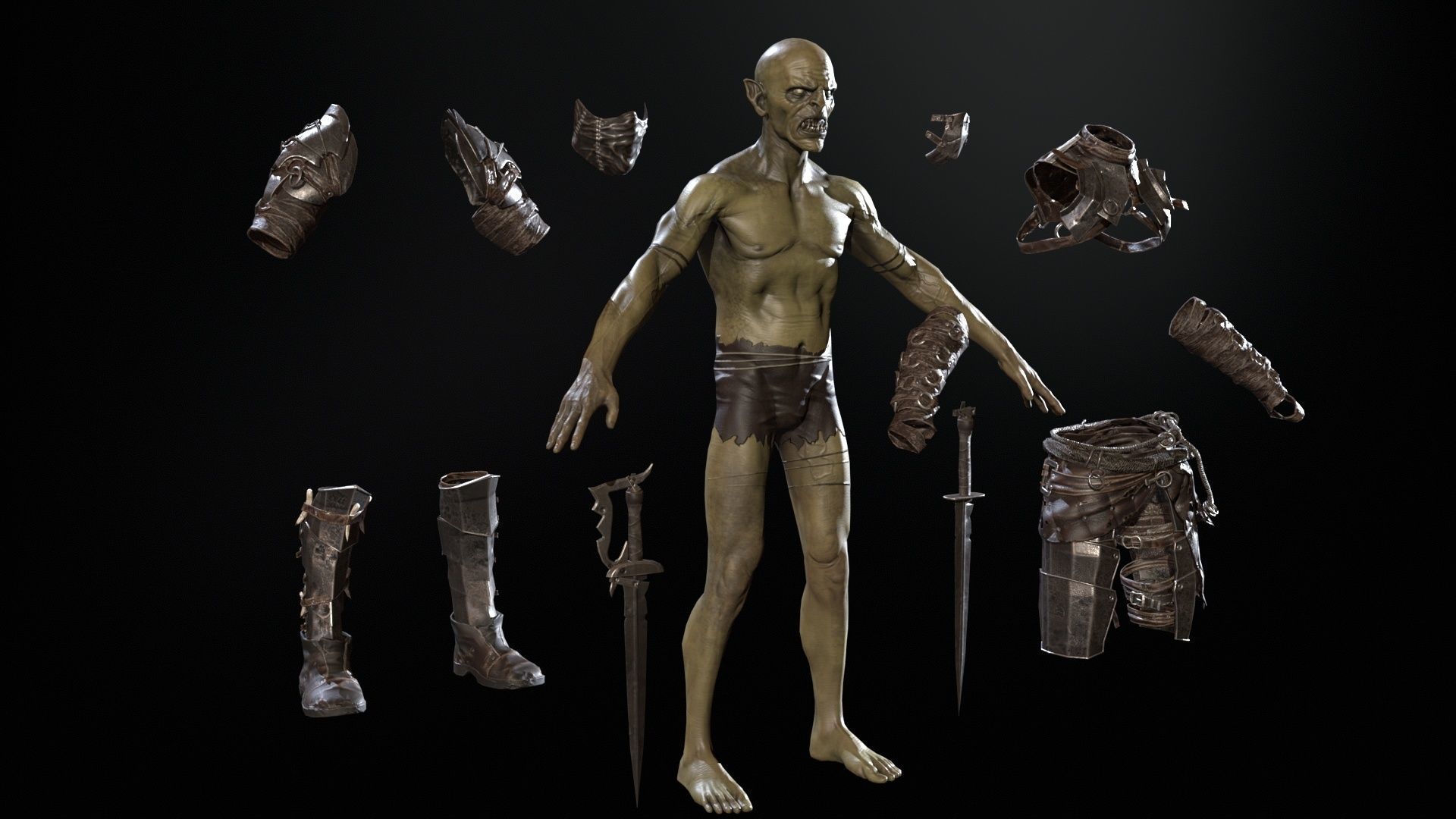 SkinnyOrc 12 Low-poly 3D model_12