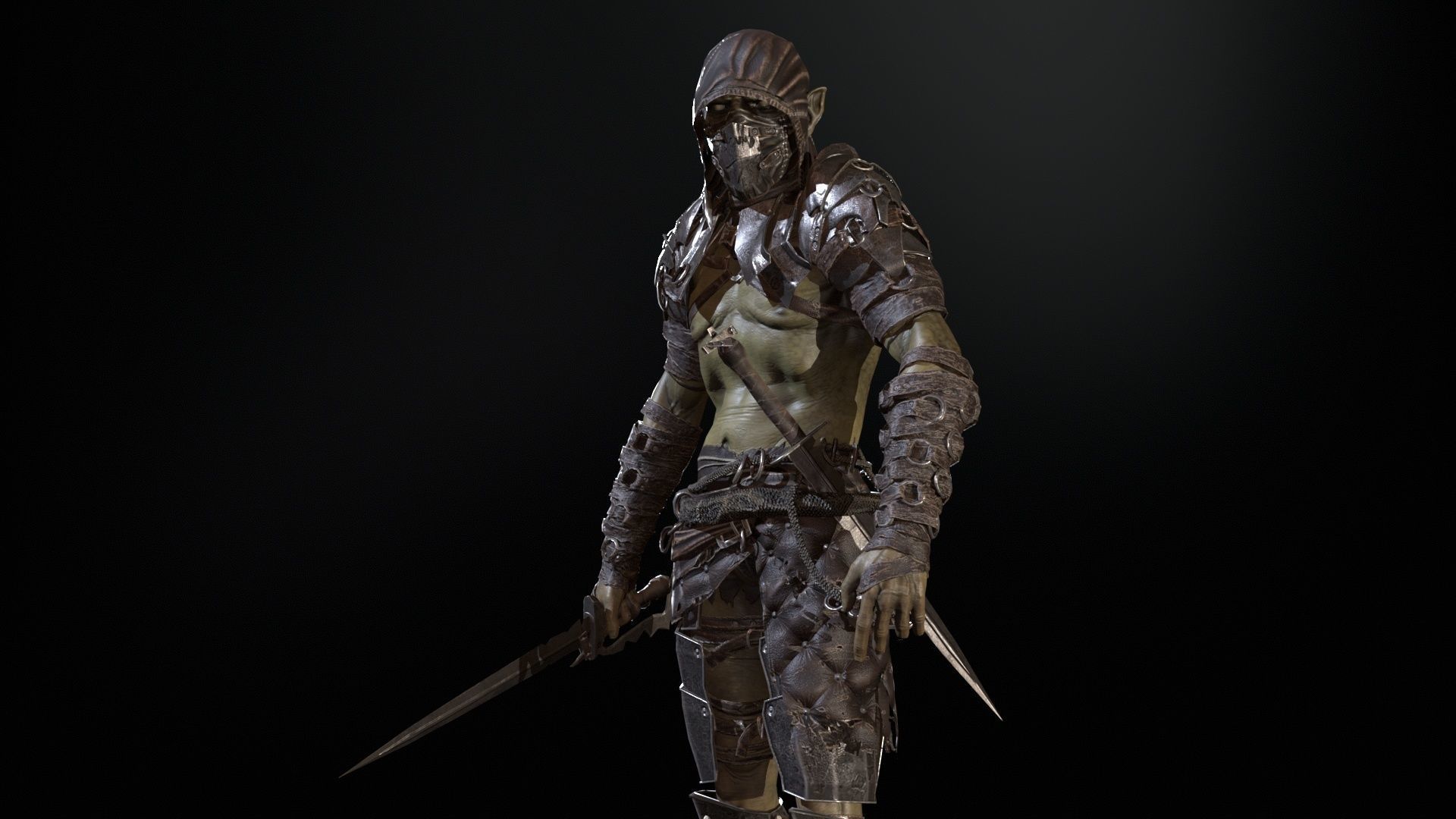  SkinnyOrc 12 Low-poly 3D model_22