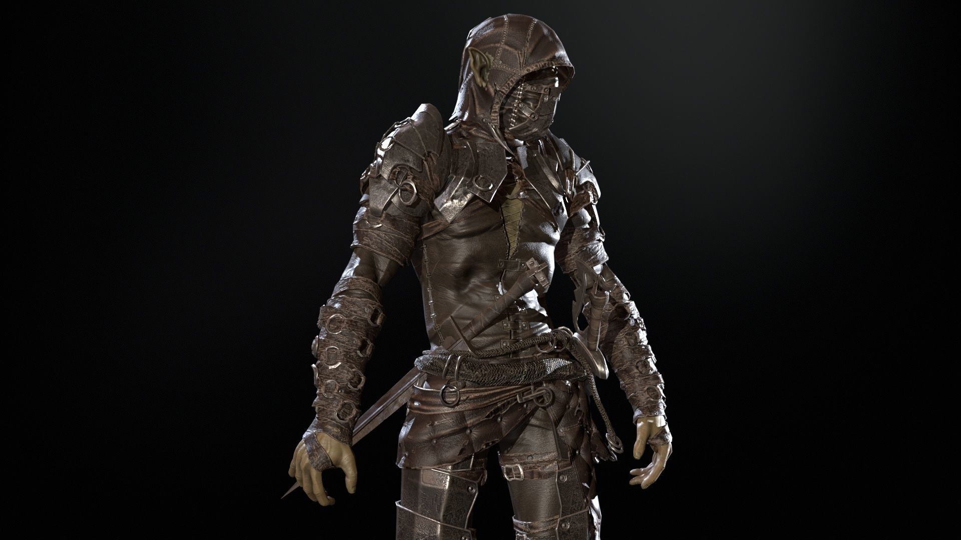  SkinnyOrc 12 Low-poly 3D model_21