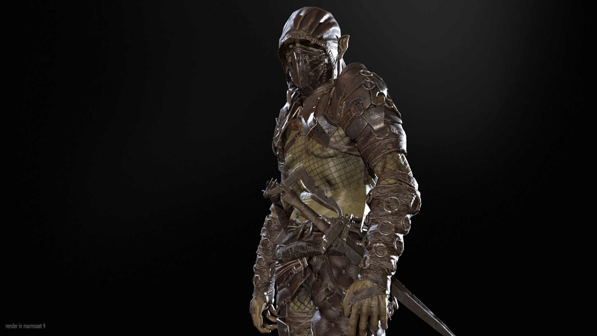  SkinnyOrc 12 Low-poly 3D model_4