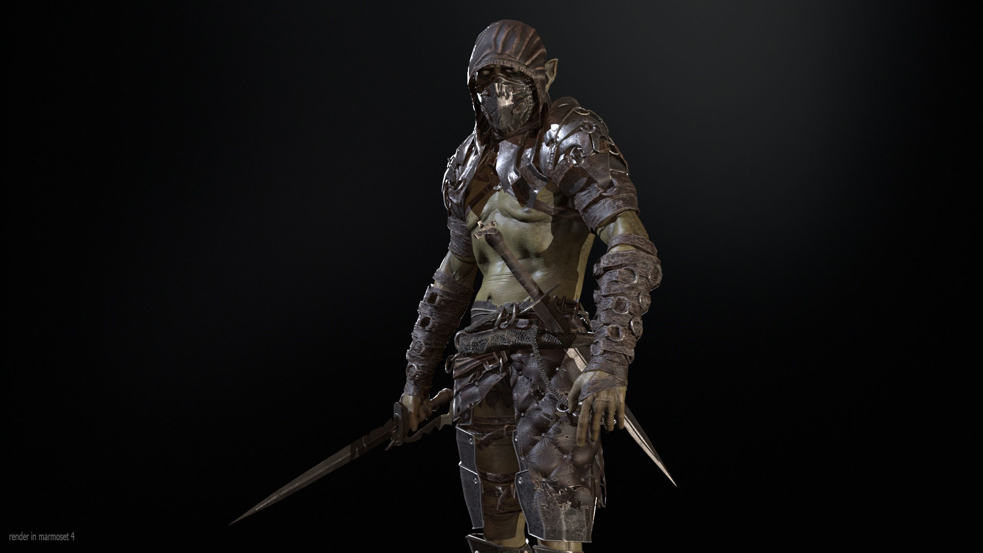  SkinnyOrc 12 Low-poly 3D model_2