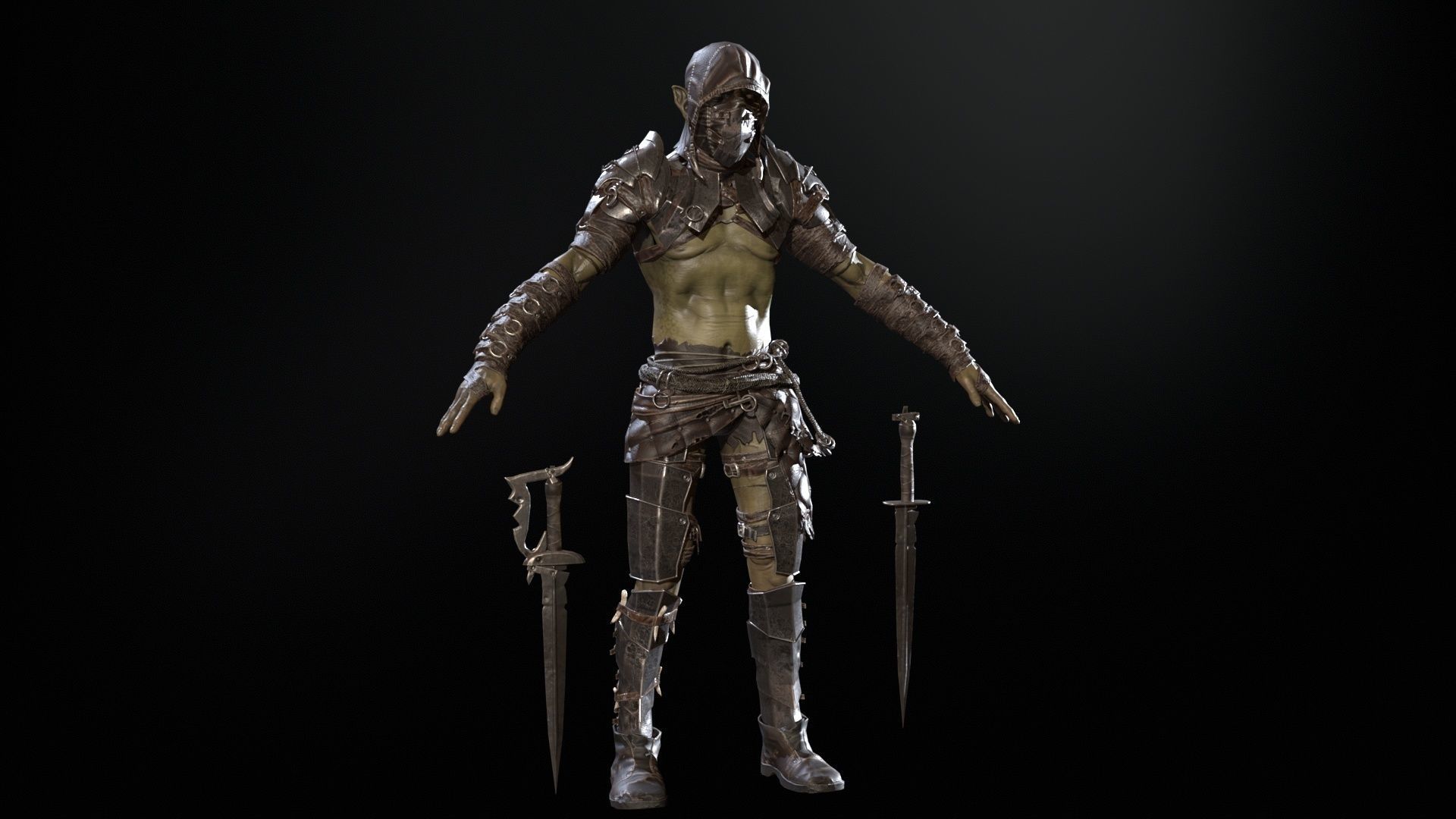  SkinnyOrc 12 Low-poly 3D model_6