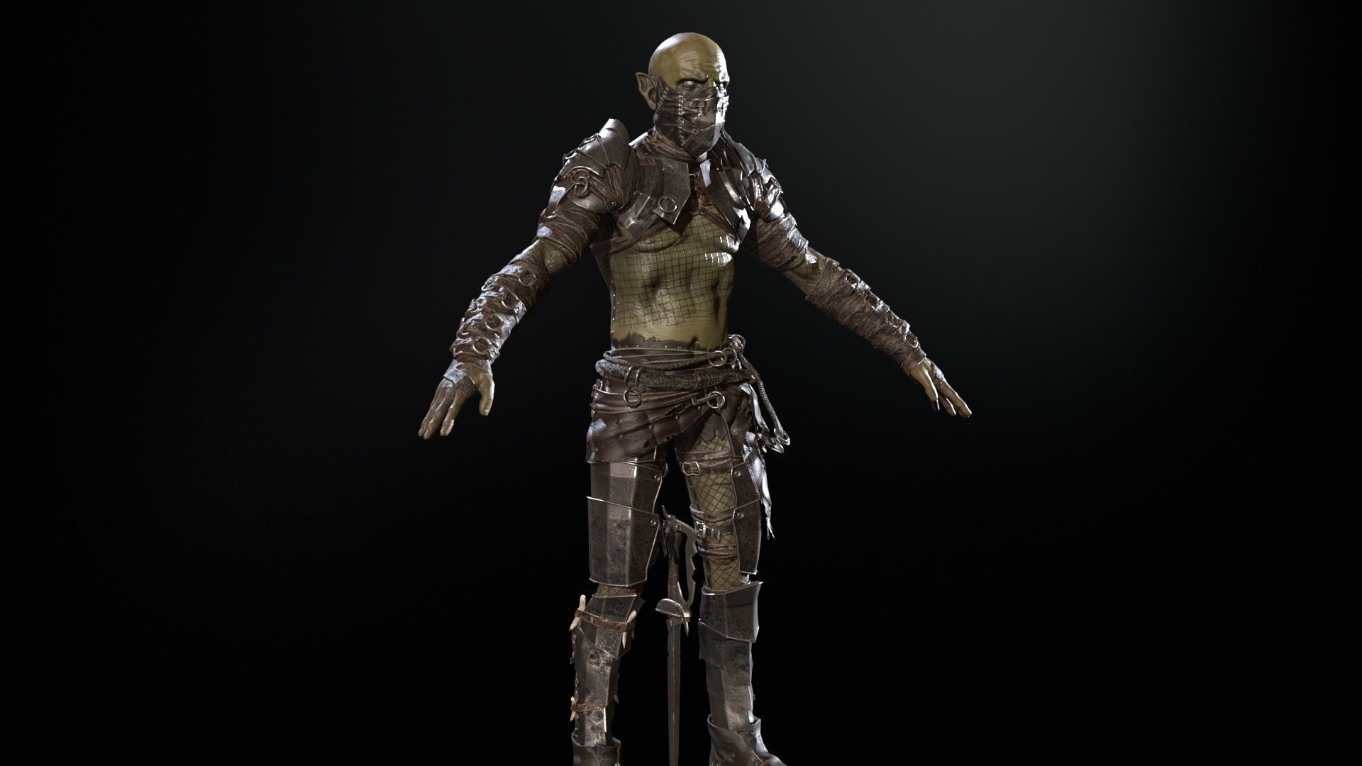  SkinnyOrc 12 Low-poly 3D model_15