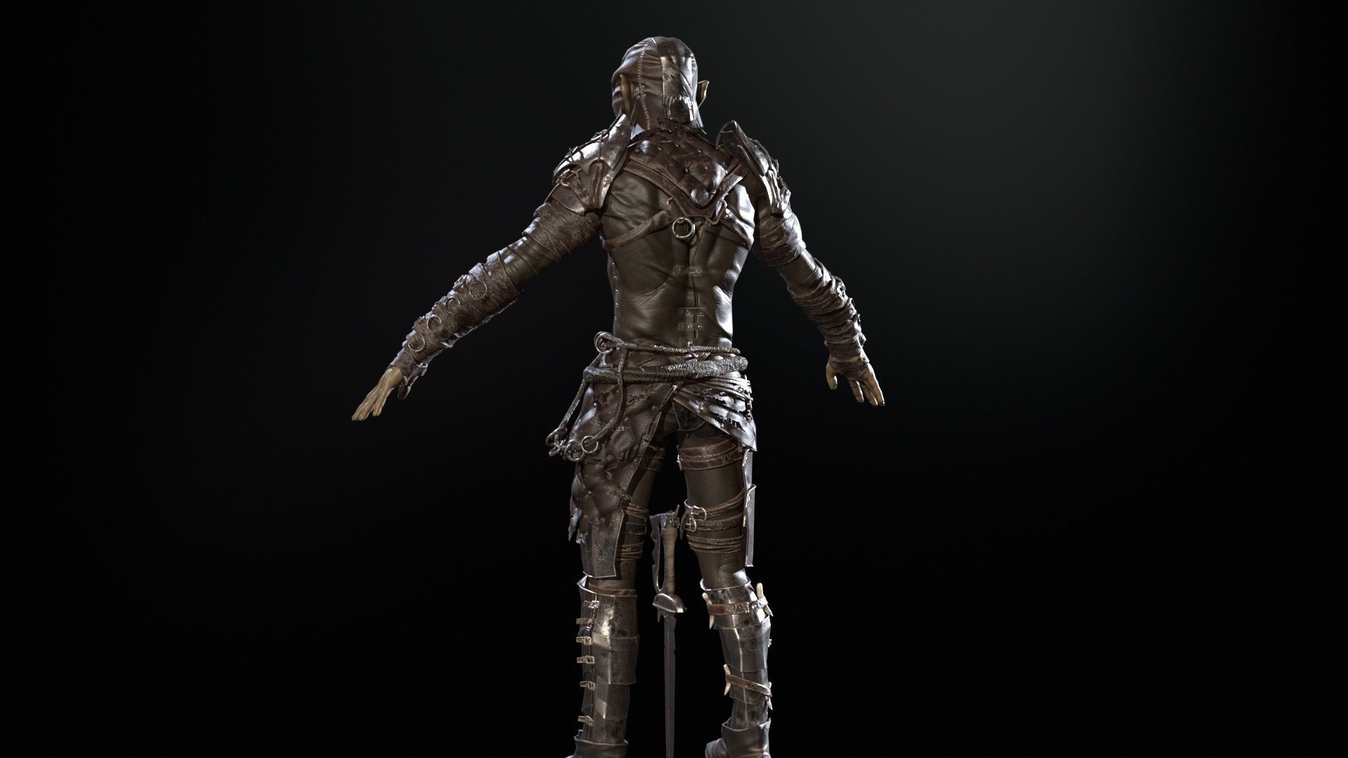  SkinnyOrc 12 Low-poly 3D model_17