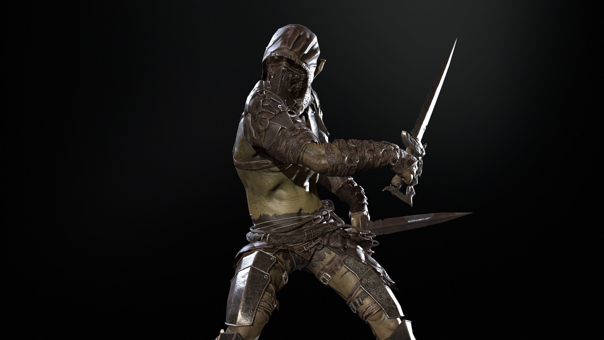  SkinnyOrc 12 Low-poly 3D model_23