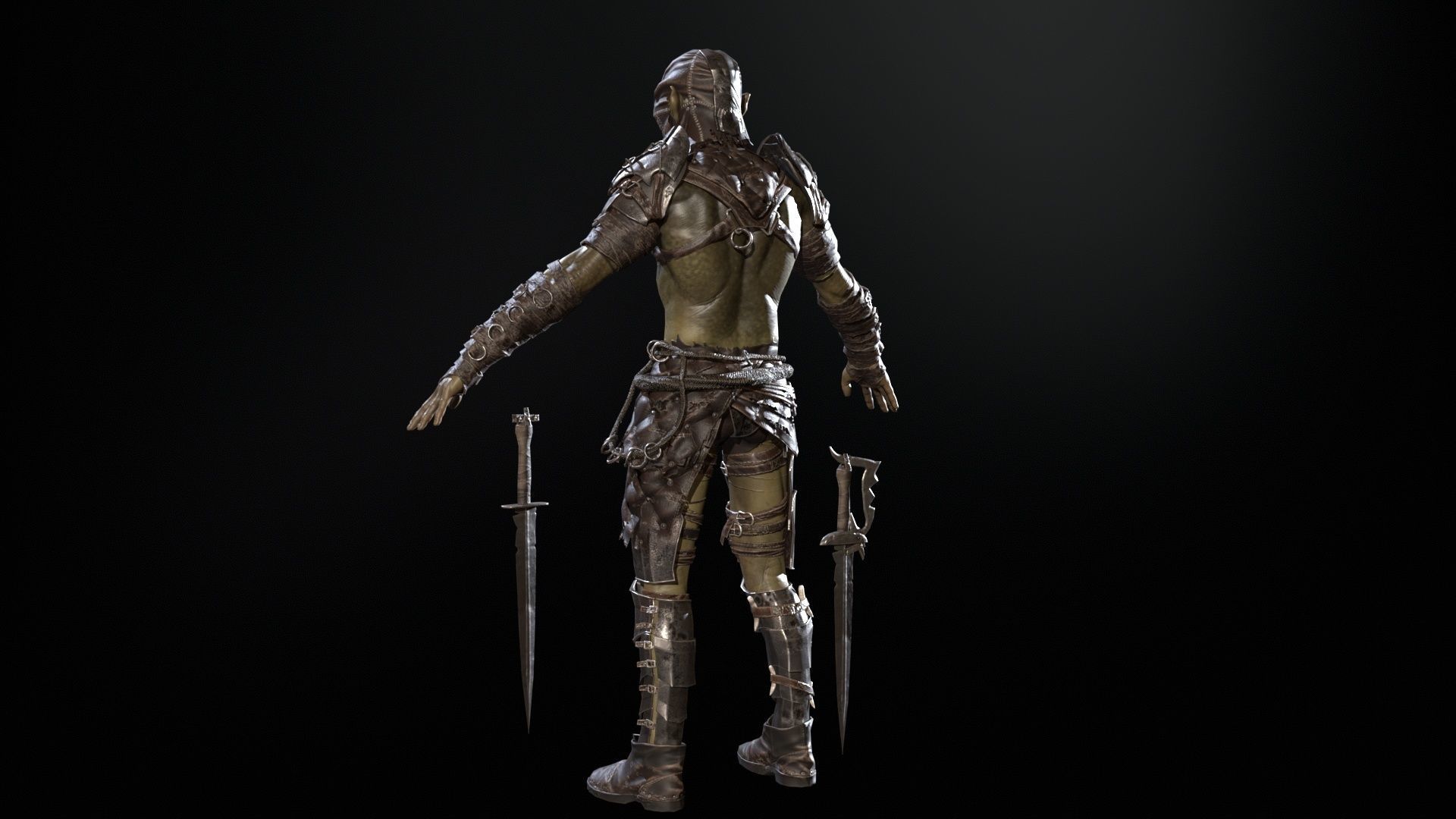  SkinnyOrc 12 Low-poly 3D model_7