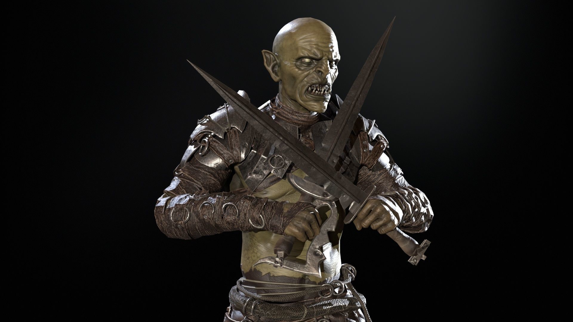  SkinnyOrc 12 Low-poly 3D model_25