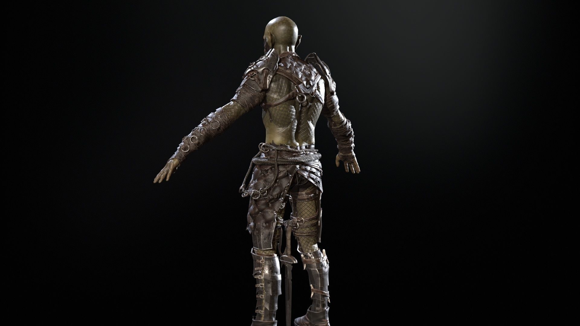  SkinnyOrc 12 Low-poly 3D model_10
