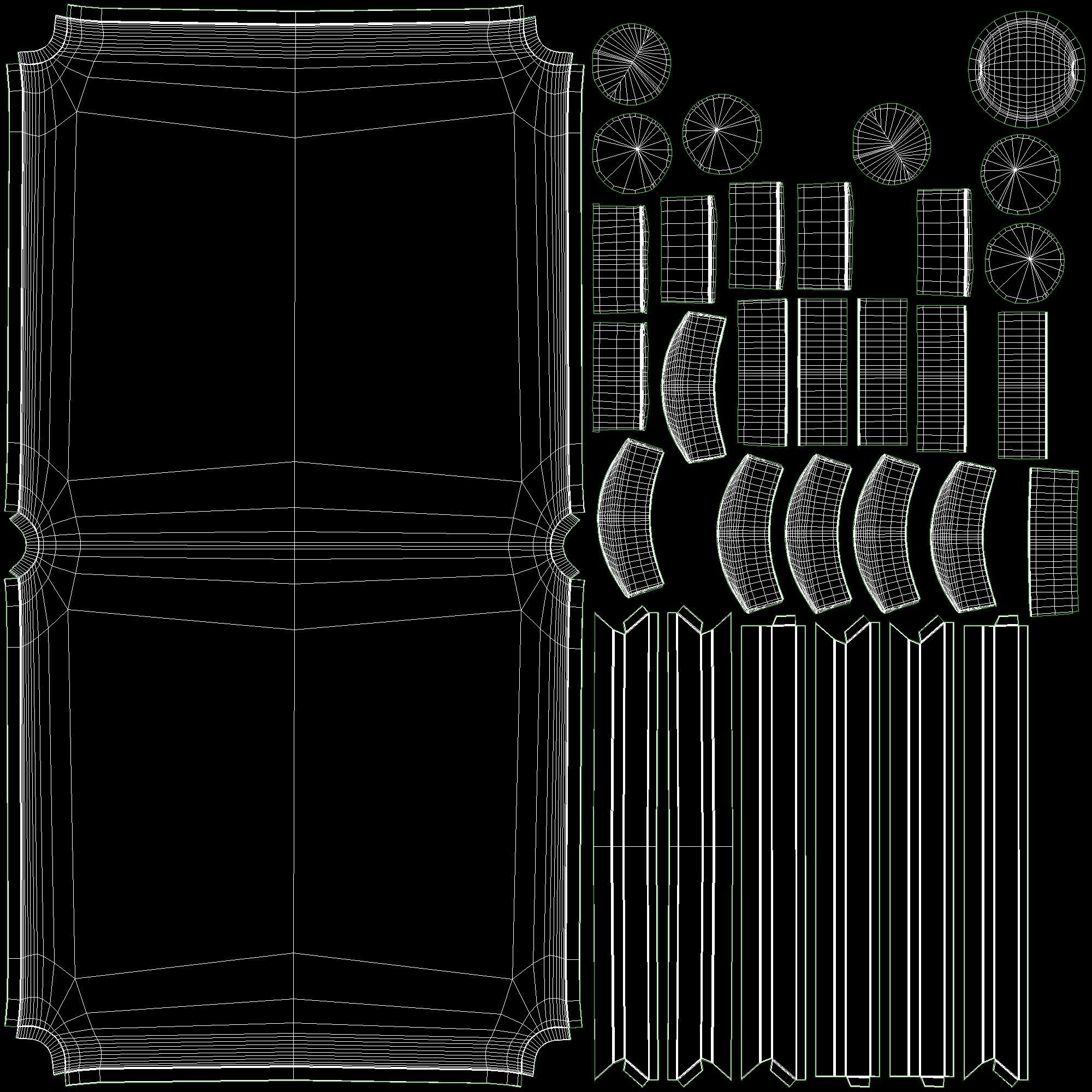 PBR Mono pool table Low-poly 3D model_9
