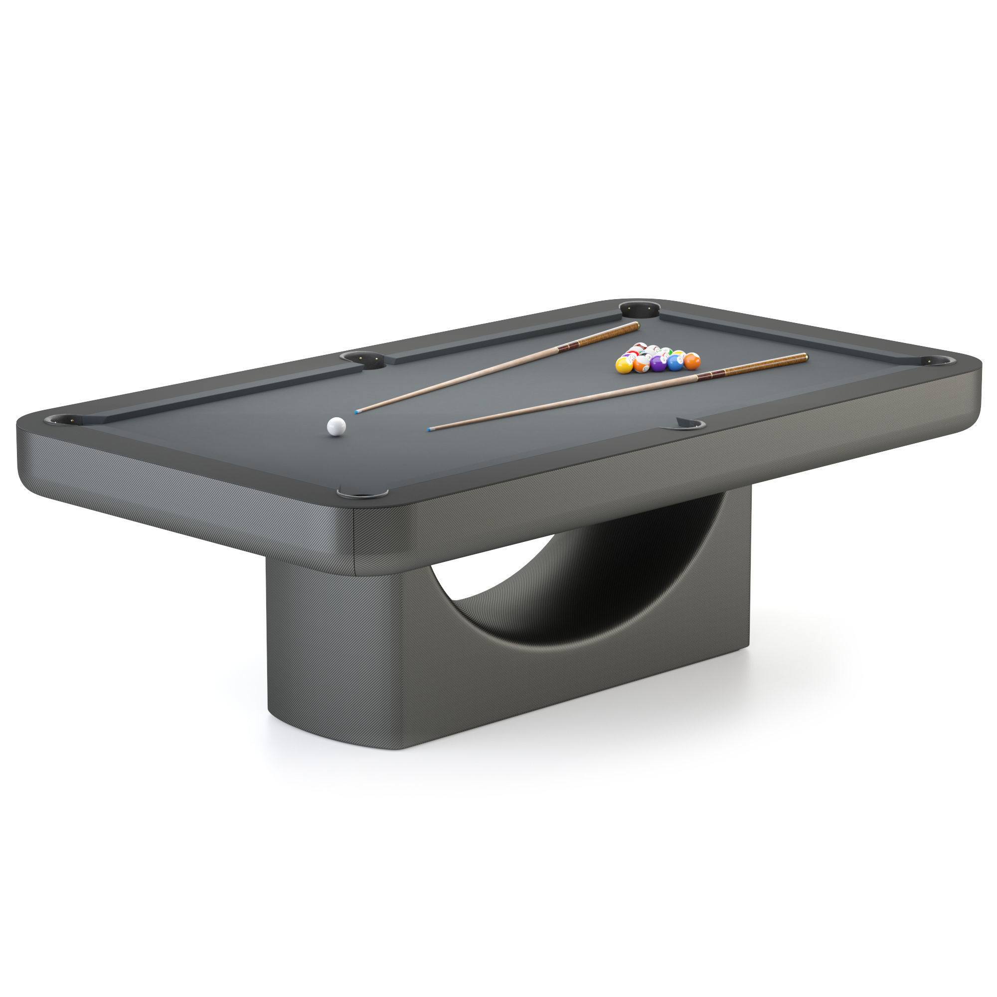 PBR Mono pool table Low-poly 3D model_7