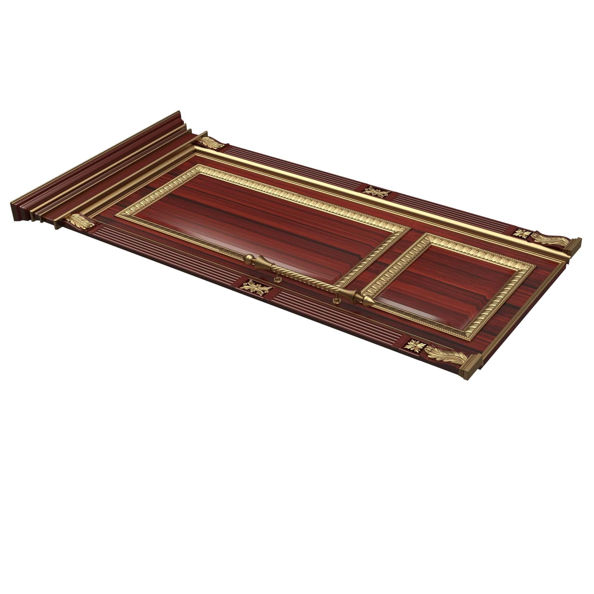 Carved Door Classic 01602 Wood Low-poly 3D model_5