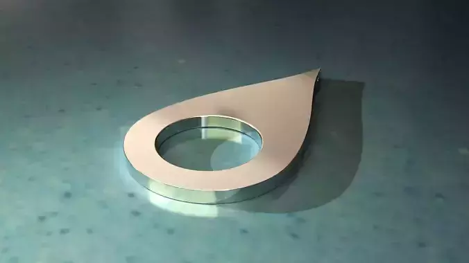 Drop Shaped Earrings 3D print model