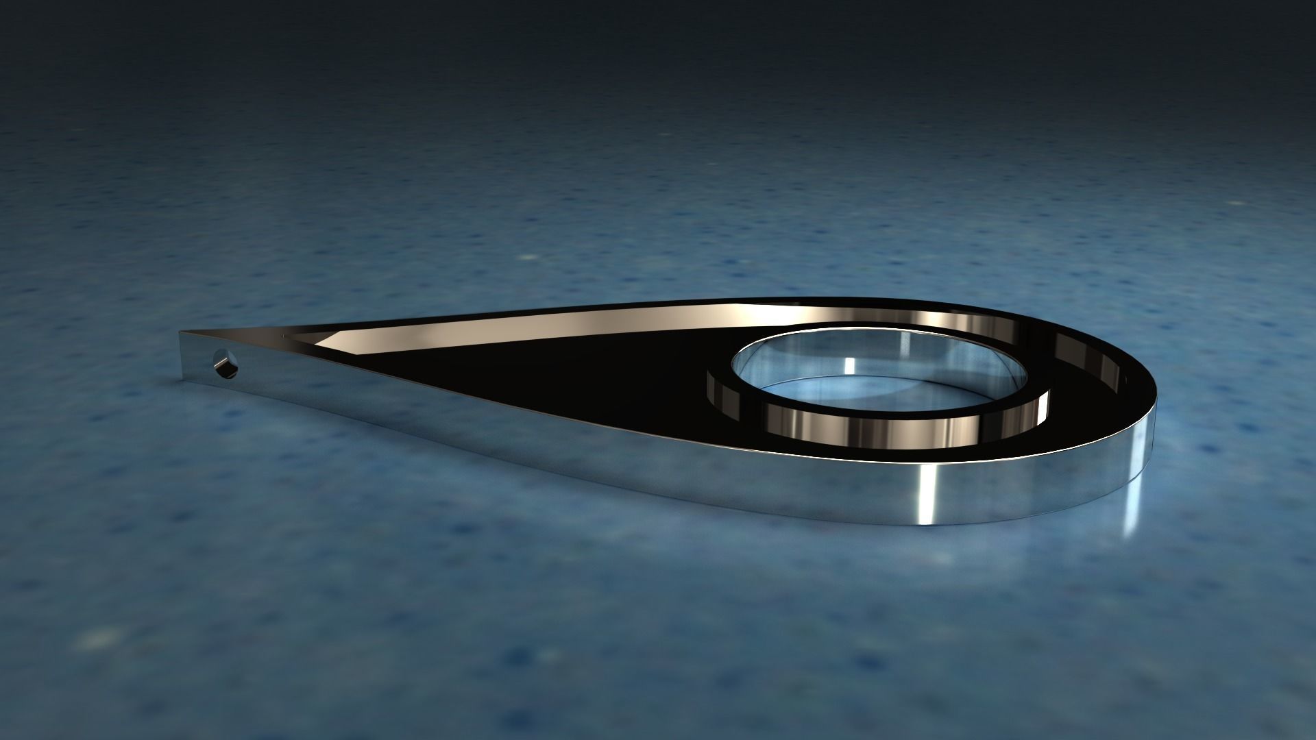 Drop Shaped Earrings With Enamel 3D print model_2