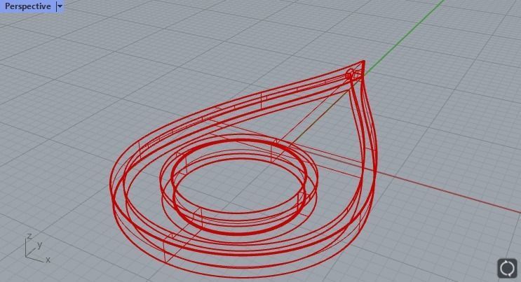 Drop Shaped Earrings With Enamel 3D print model_3