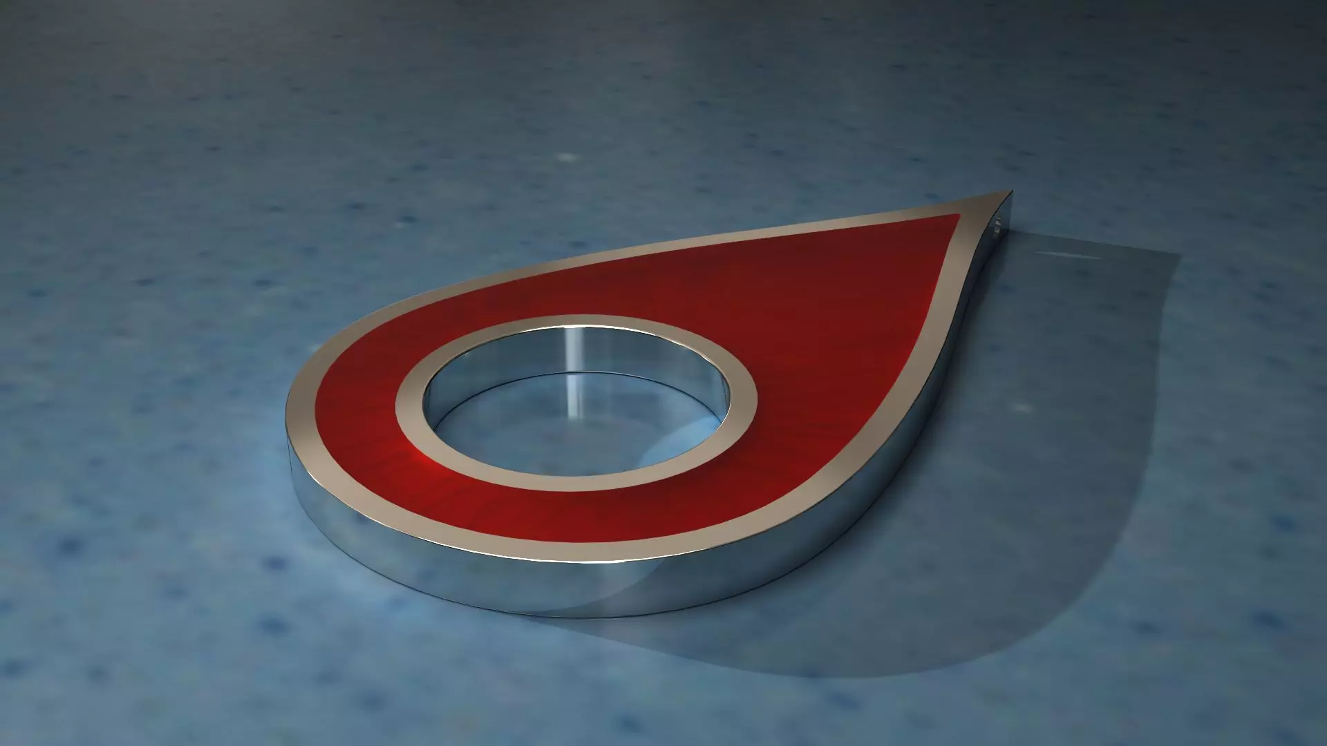 Drop Shaped Earrings With Enamel 3D print model_0