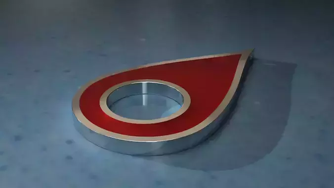 Drop Shaped Earrings With Enamel