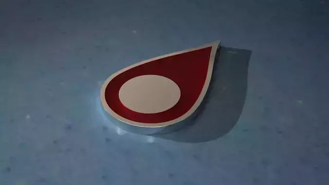 Drop Shaped Earrings With Enamel 3D print model