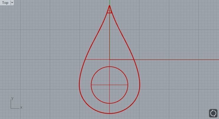 Drop Shaped Earrings With Enamel 3D print model_5