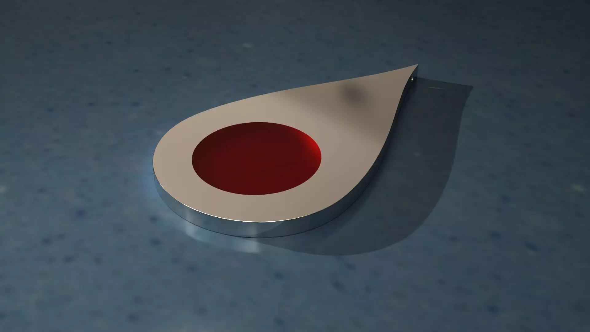 Drop Shaped Earrings With Enamel 3D print model_0