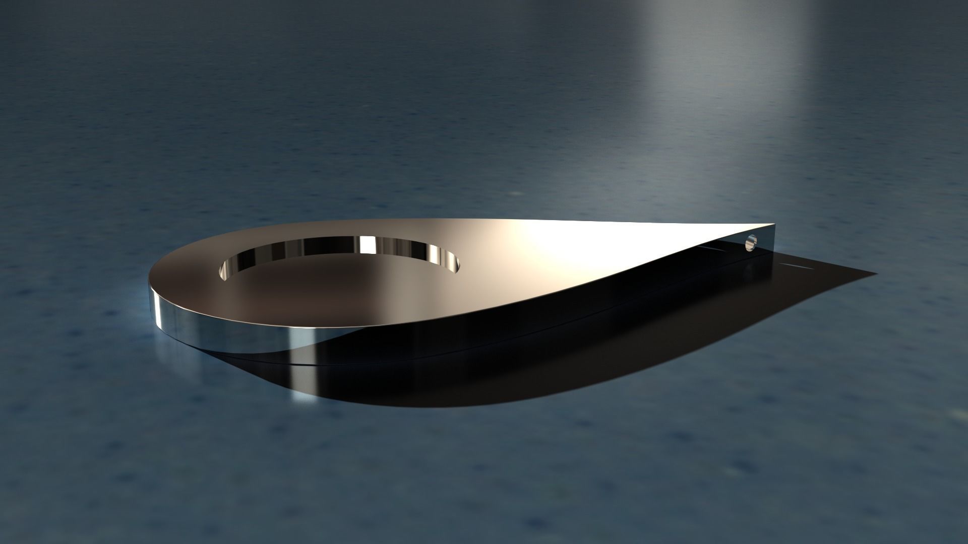 Drop Shaped Earrings With Enamel 3D print model_2