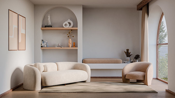 3D Interior Scene 3D model