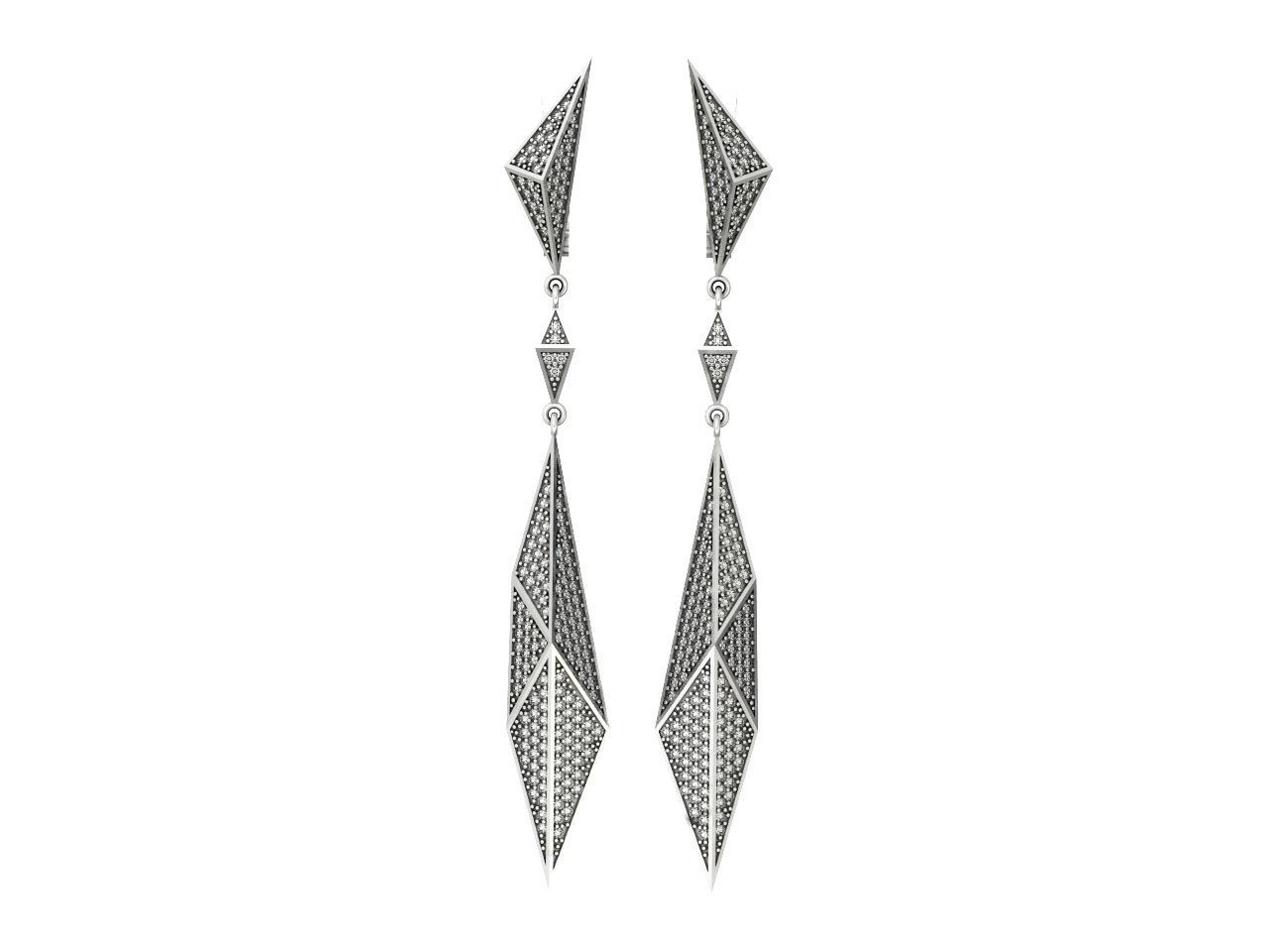 geometric earrings  Carrera Invierno Iceberg Collection 1052 3D print model_24