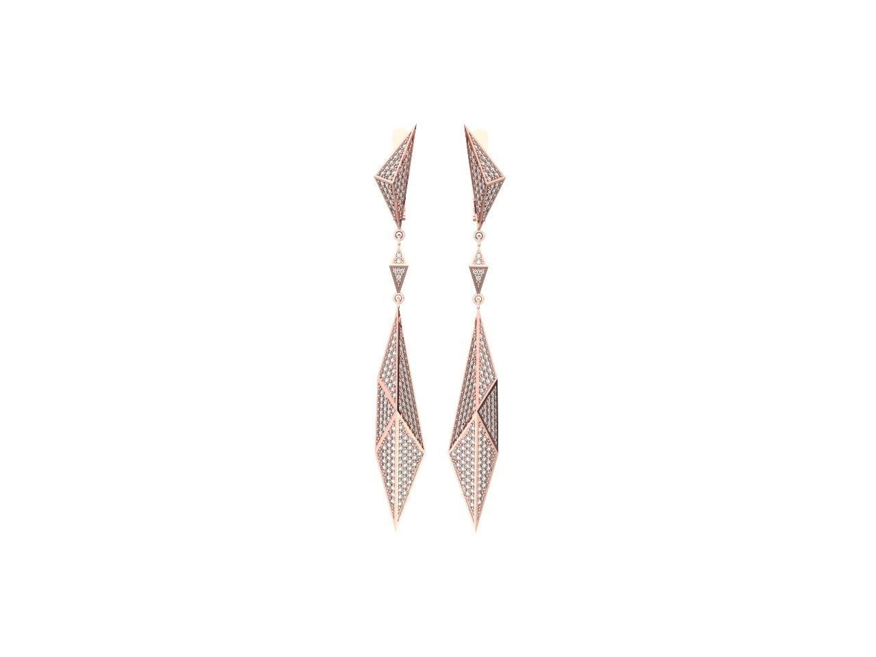 geometric earrings  Carrera Invierno Iceberg Collection 1052 3D print model_30