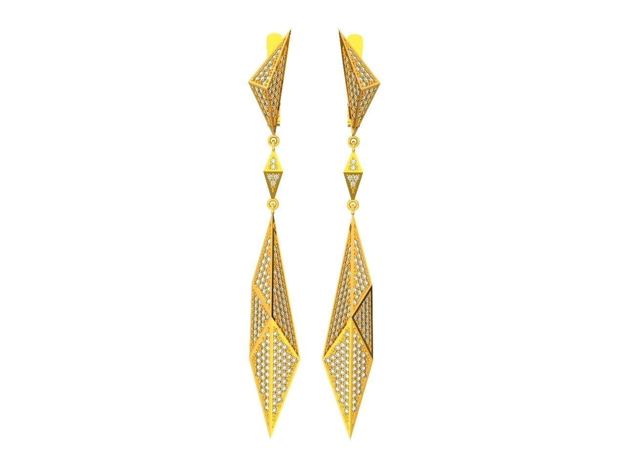geometric earrings  Carrera Invierno Iceberg Collection 1052 3D print model_29