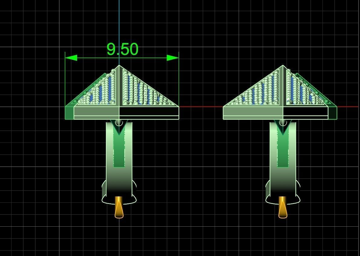 geometric earrings  Carrera Invierno Iceberg Collection 1052 3D print model_10