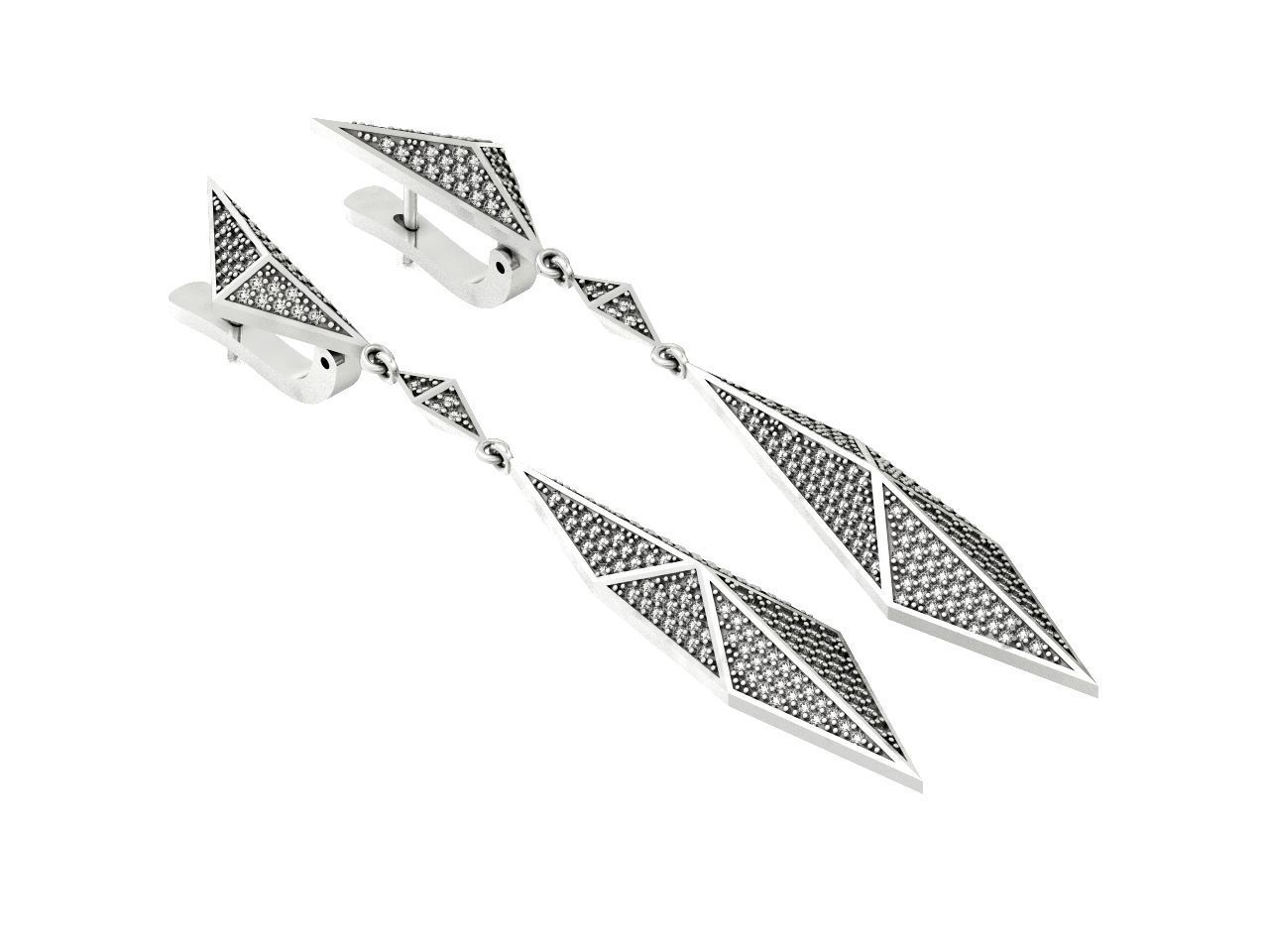 geometric earrings  Carrera Invierno Iceberg Collection 1052 3D print model_22