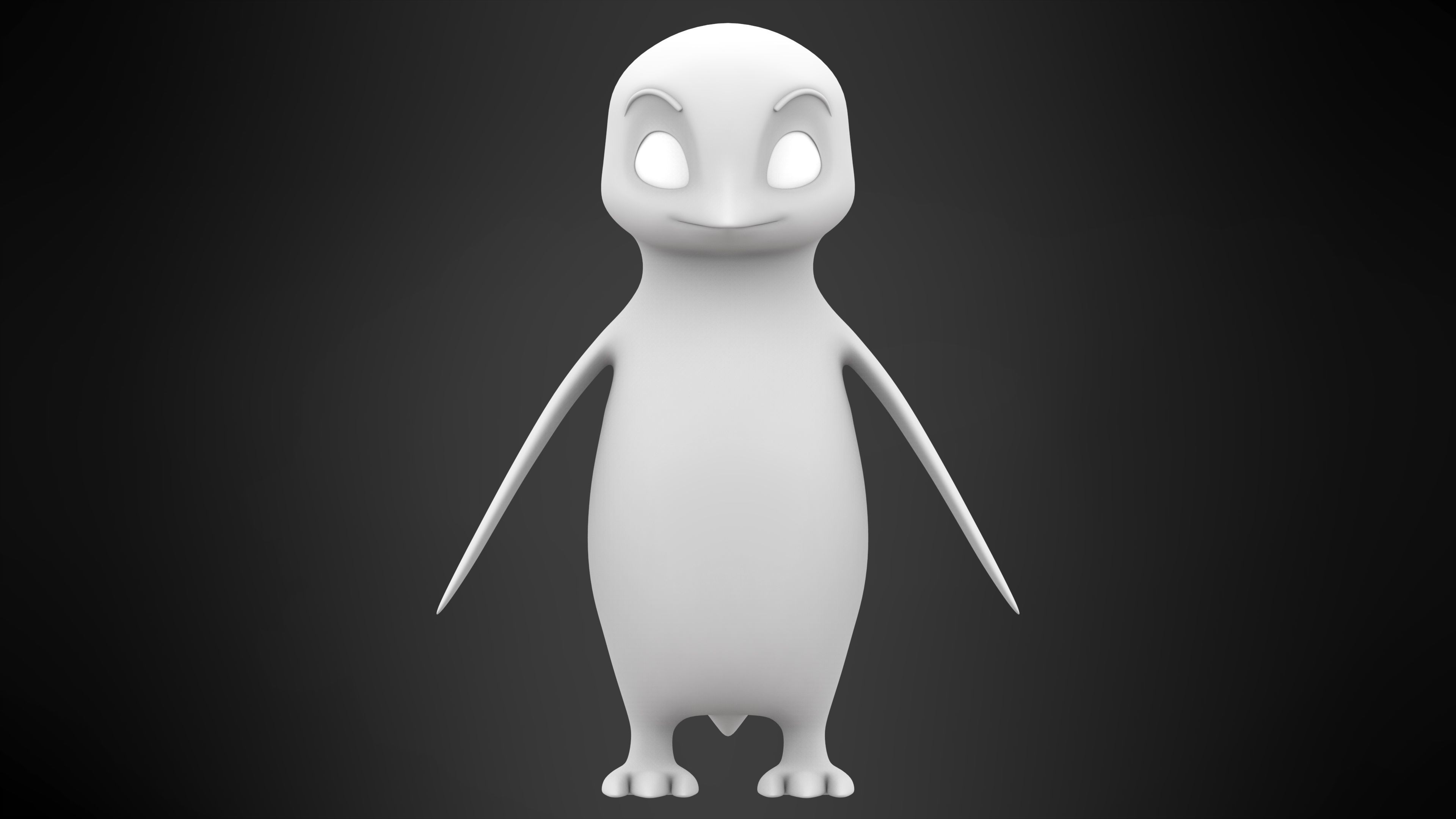 Emperor Penguin Low-poly 3D model_6