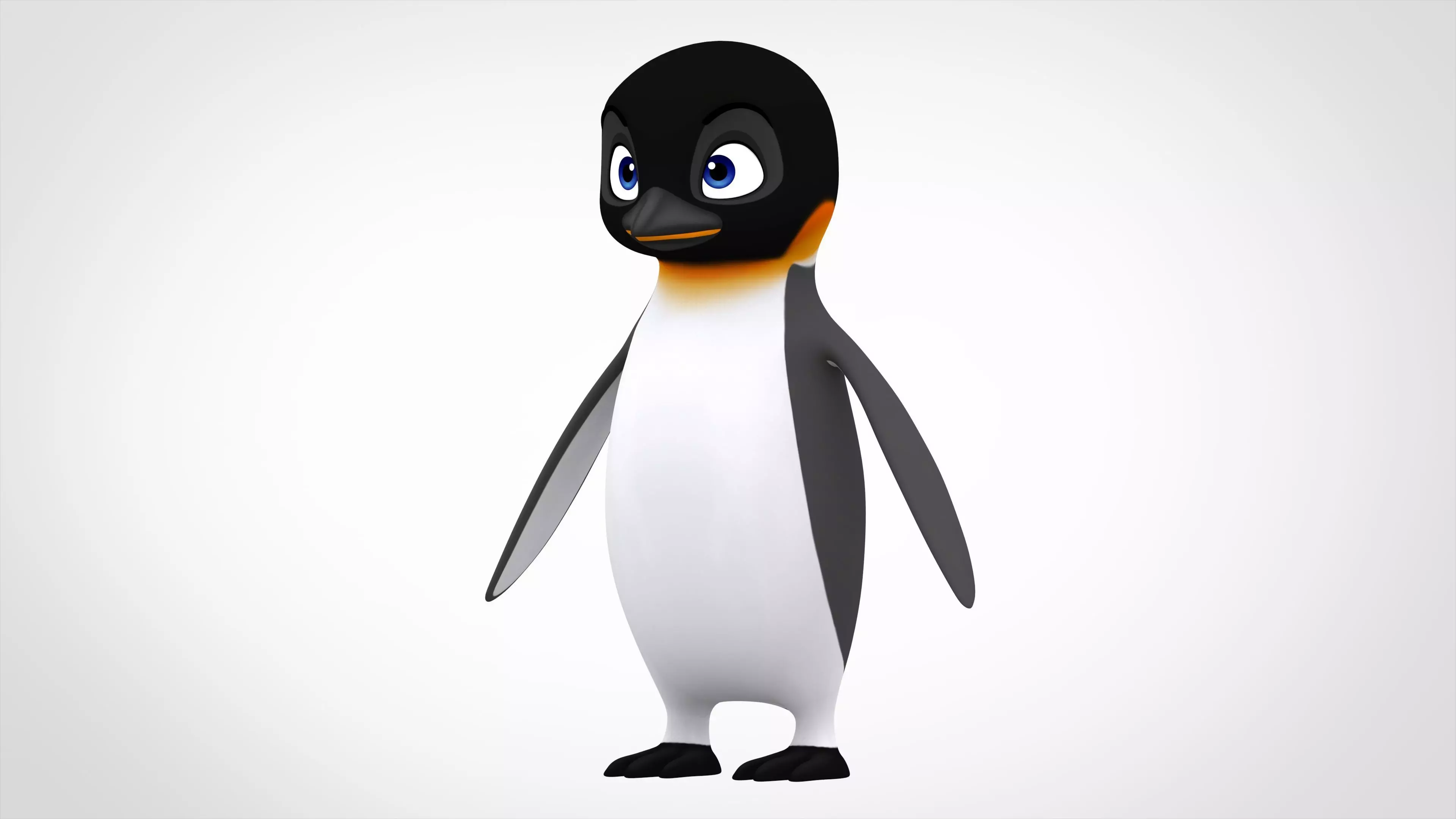 Emperor Penguin Low-poly 3D model_0