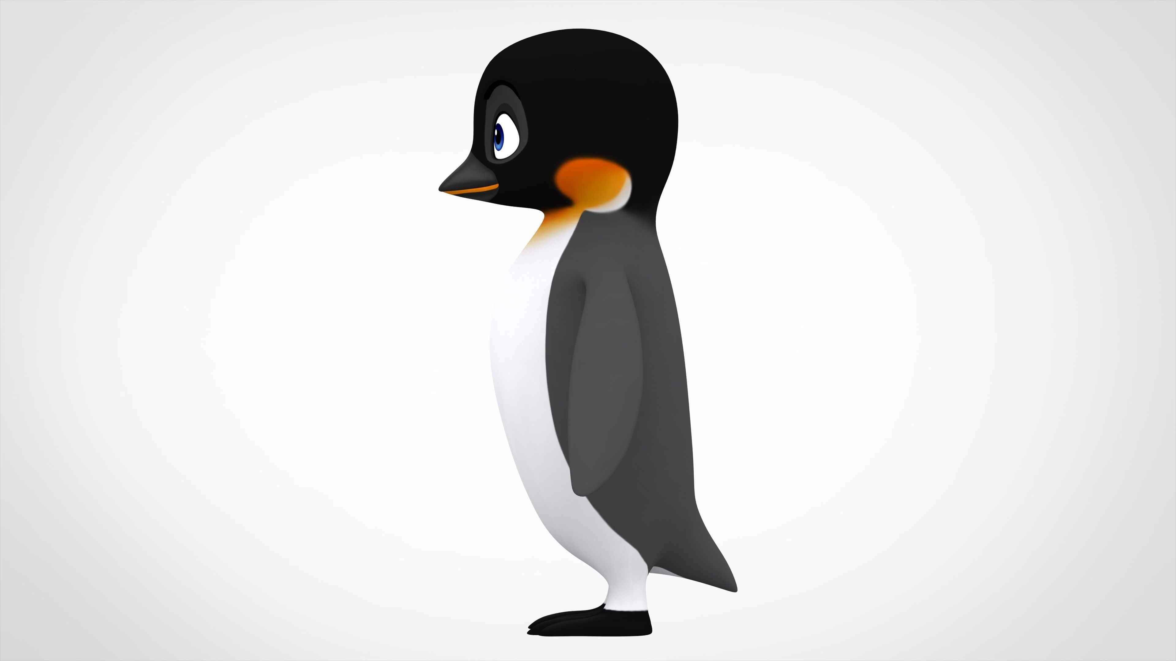 Emperor Penguin Low-poly 3D model_2