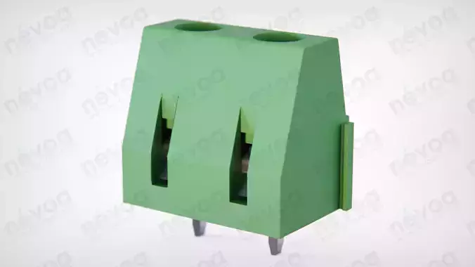 PCB terminal block - GMKDS 1-5- 2 - 1717020 - Phoenix Contact 3D model