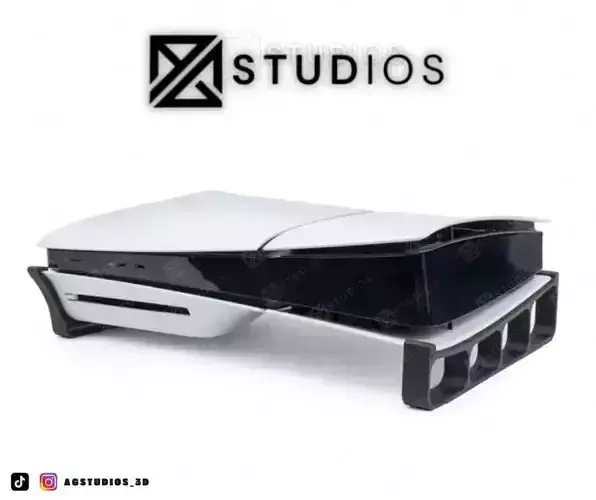 STAND PLAYSTATION 5 SLIM HORIZONTAL - PS5 SLIM DISK VERSION 3D print model