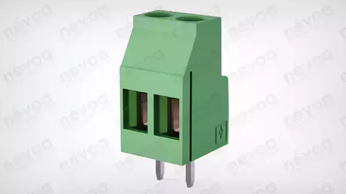 PCB terminal block - MKDS 3-2 - 1711026 - Phoenix Contact 3D model