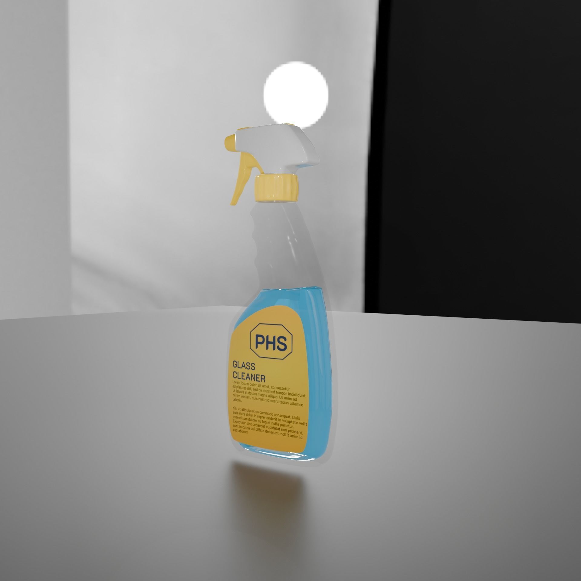 Sprayer Bottle Mockup Low-poly 3D model_4