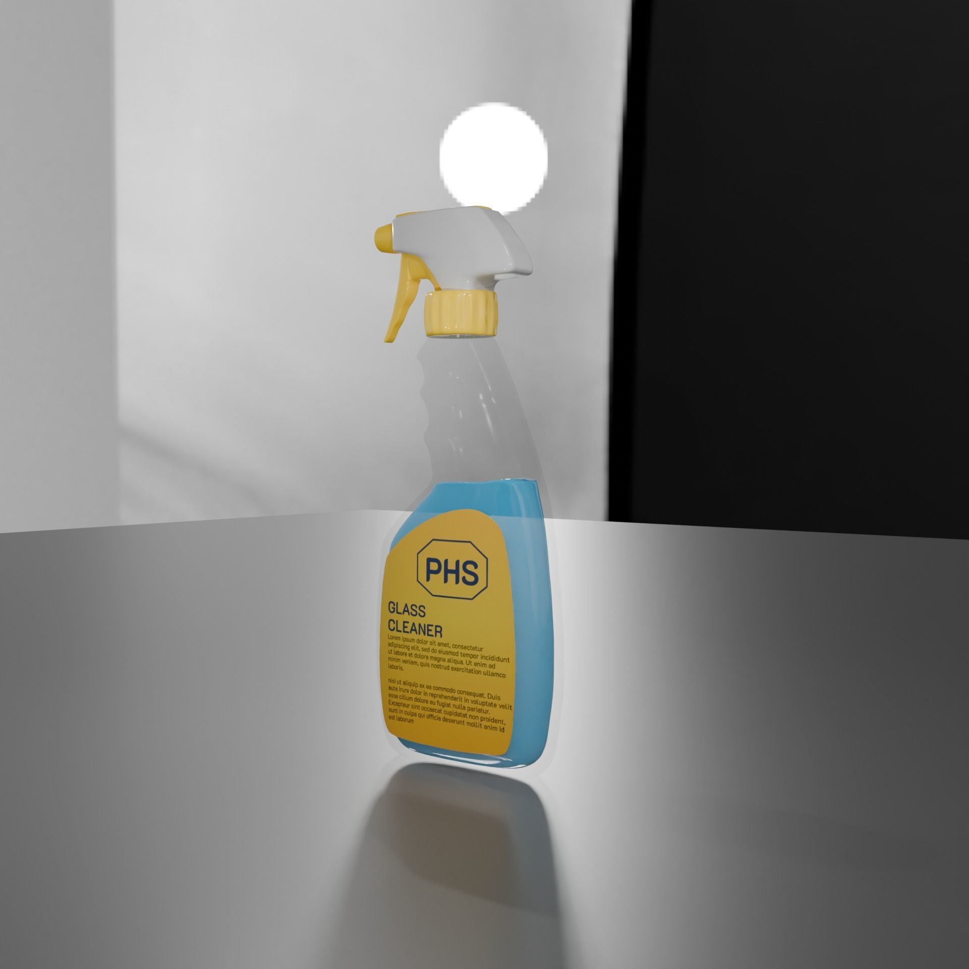 Sprayer Bottle Mockup Low-poly 3D model_2