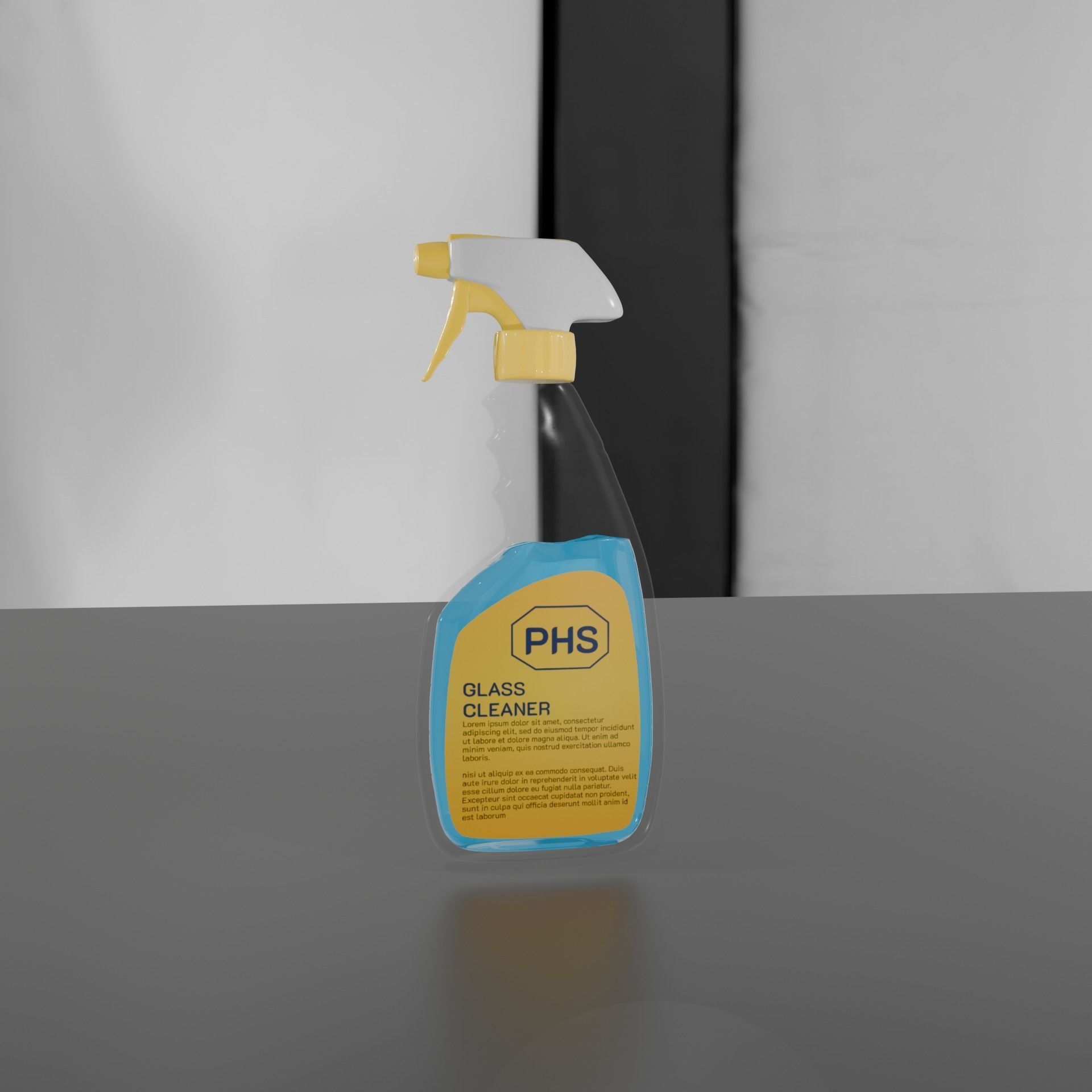 Sprayer Bottle Mockup Low-poly 3D model_5