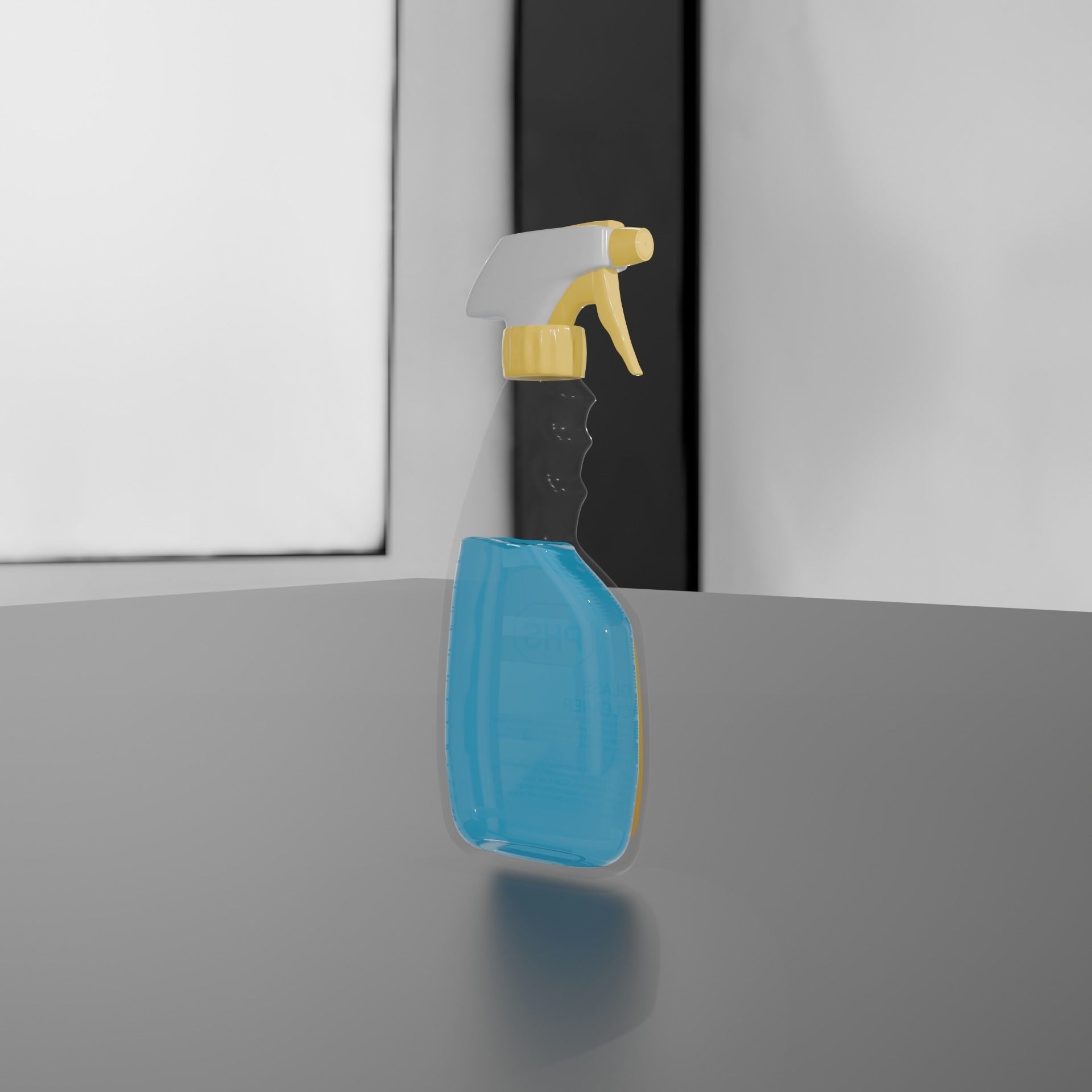 Sprayer Bottle Mockup Low-poly 3D model_3