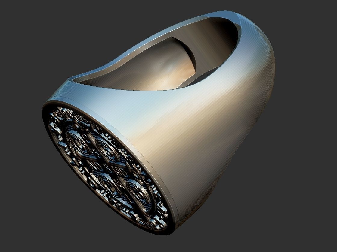 Saint Benedict Ring - Anel Sao Bento 3D print model_12