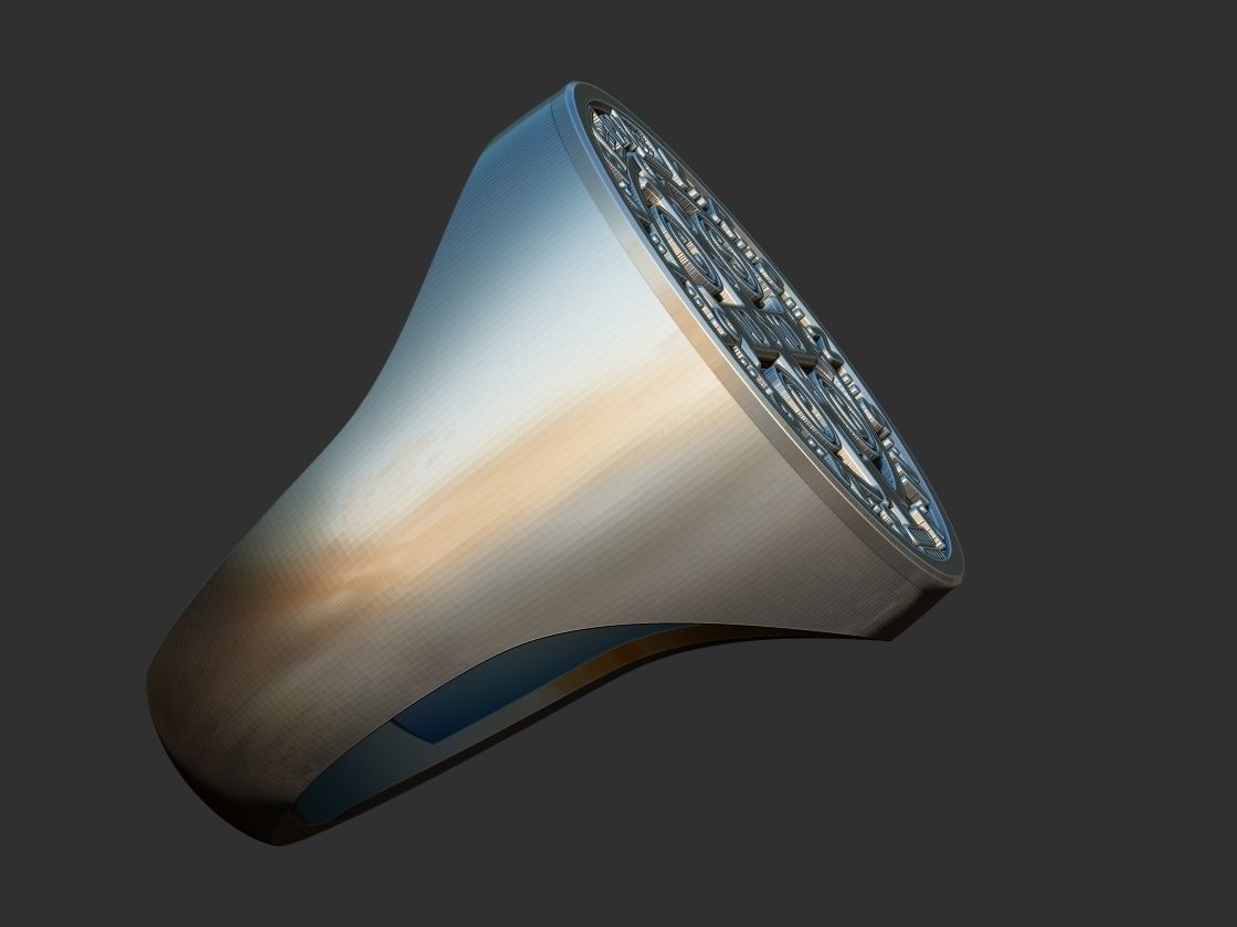 Saint Benedict Ring - Anel Sao Bento 3D print model_3