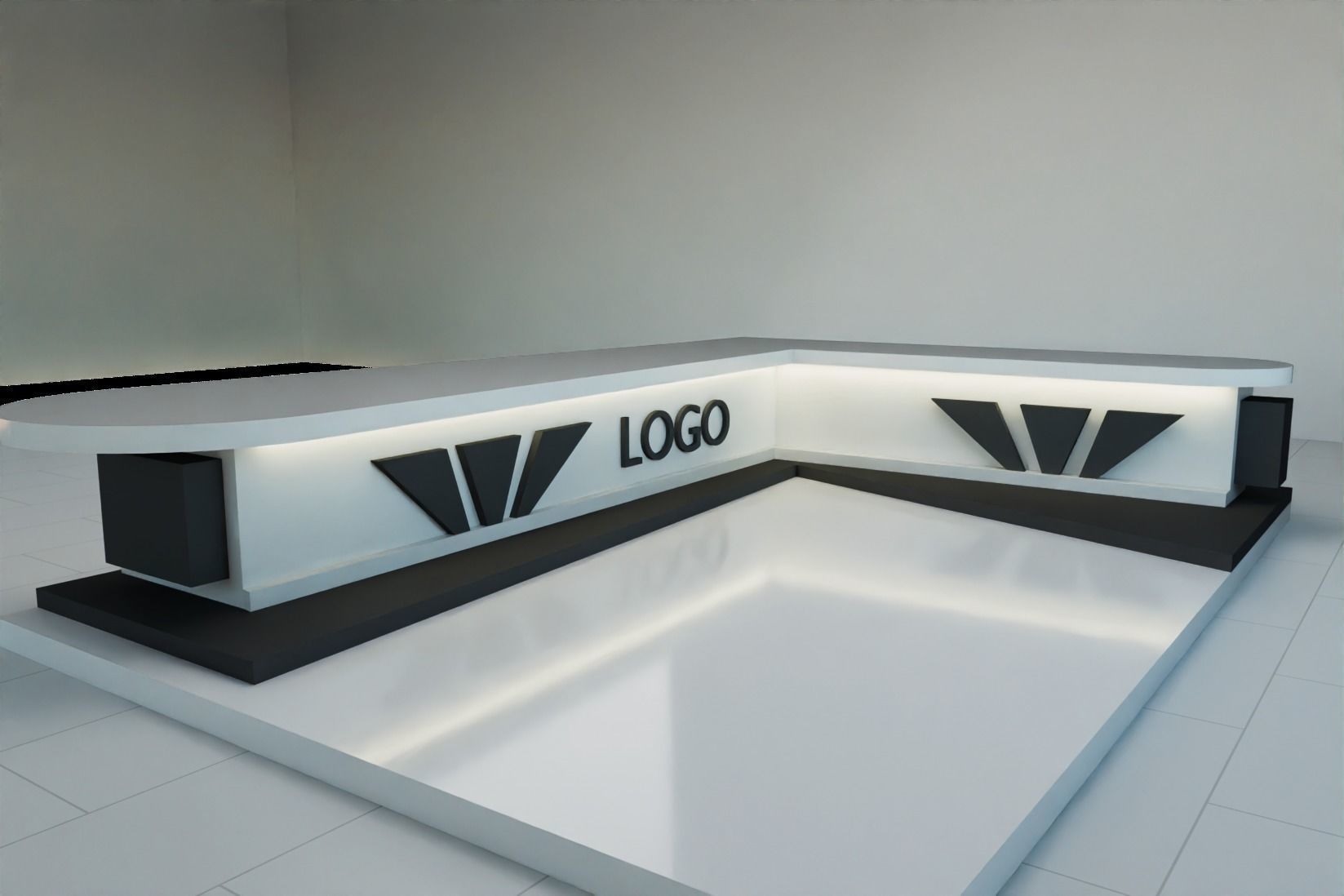 COUNTER OFFICE 3D model_1