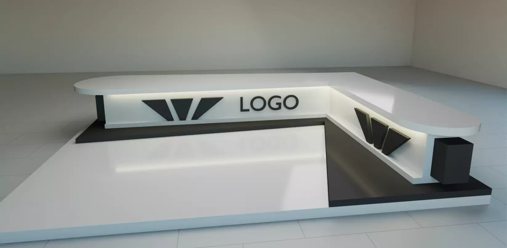 COUNTER OFFICE 3D model_0