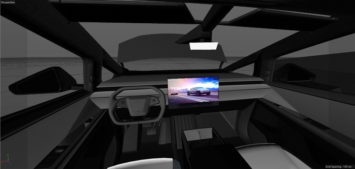 Tesla Cybertruck foundation series and Tesla Quad Series 1 3D model_17