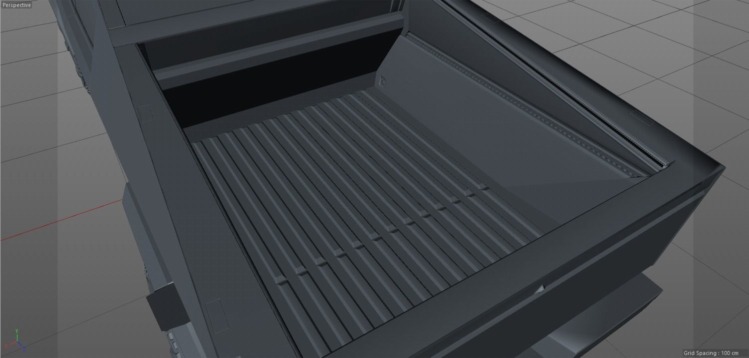 Tesla Cybertruck foundation series and Tesla Quad Series 1 3D model_11