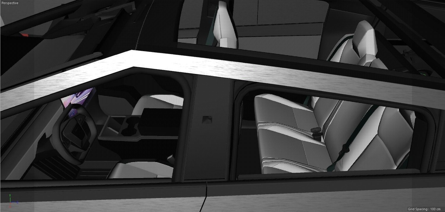 Tesla Cybertruck foundation series and Tesla Quad Series 1 3D model_7