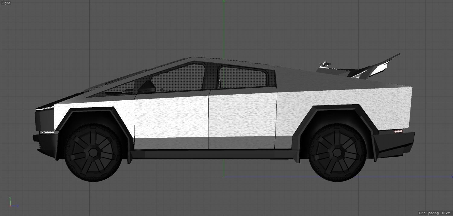 Tesla Cybertruck foundation series and Tesla Quad Series 1 3D model_15