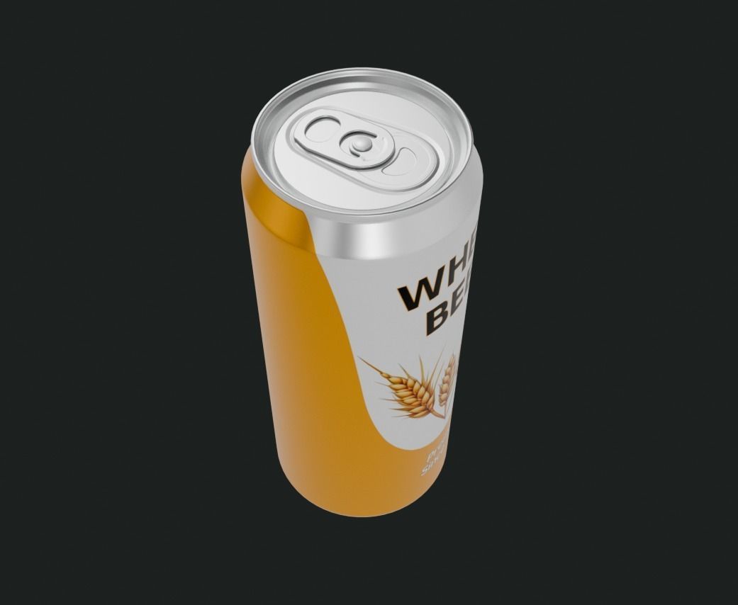 Wheat Beer Low-poly 3D model_3